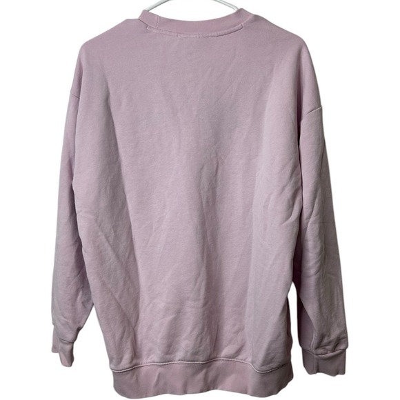 Adidas Athletic League Pink Sweatshirt‎ Green Embroidered Letters Women's XSmall - Picture 2 of 4